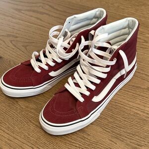 Vans Burgundy Old Skool High-Top Sneakers
